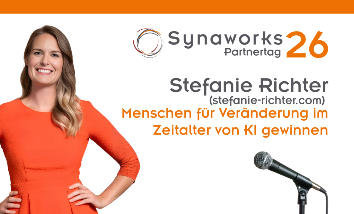 Stefanie Richter, Transformationsberaterin und Leadership-Coach, Podiumsteilnehmerin beim Synaworks Partnertag 2026